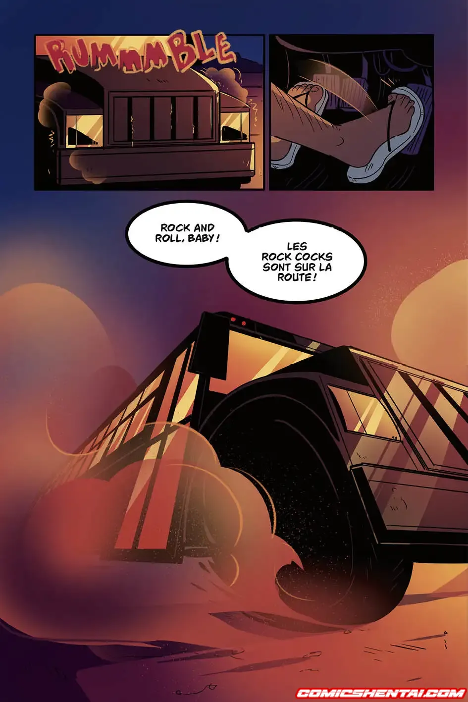 The Rock Cocks - 2 - Autoroute vers l'enfer - Diverses bandes dessinées