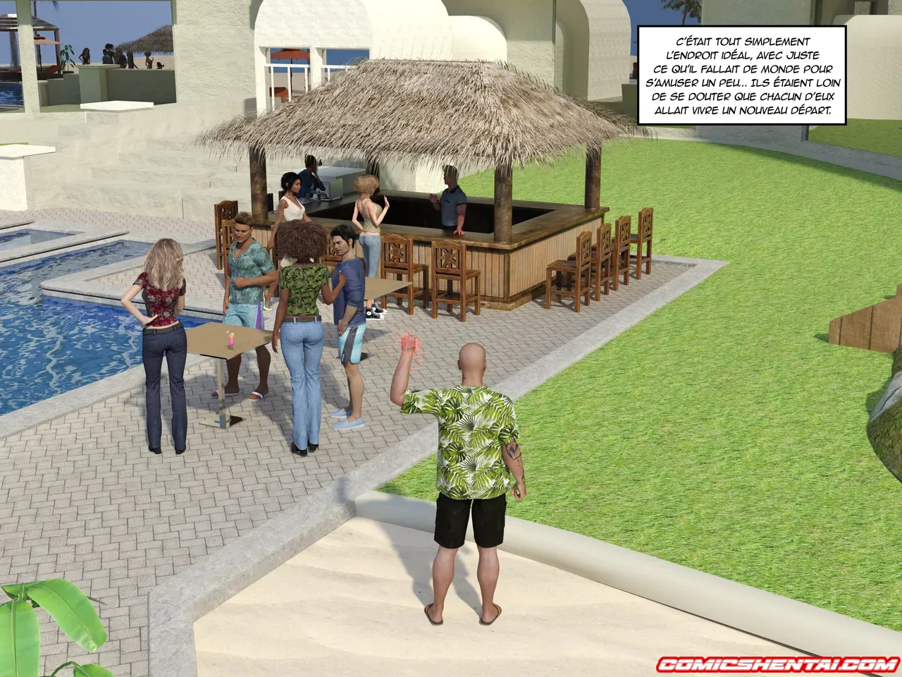 Week-end à la plage 5 - Bandes dessinées 3D