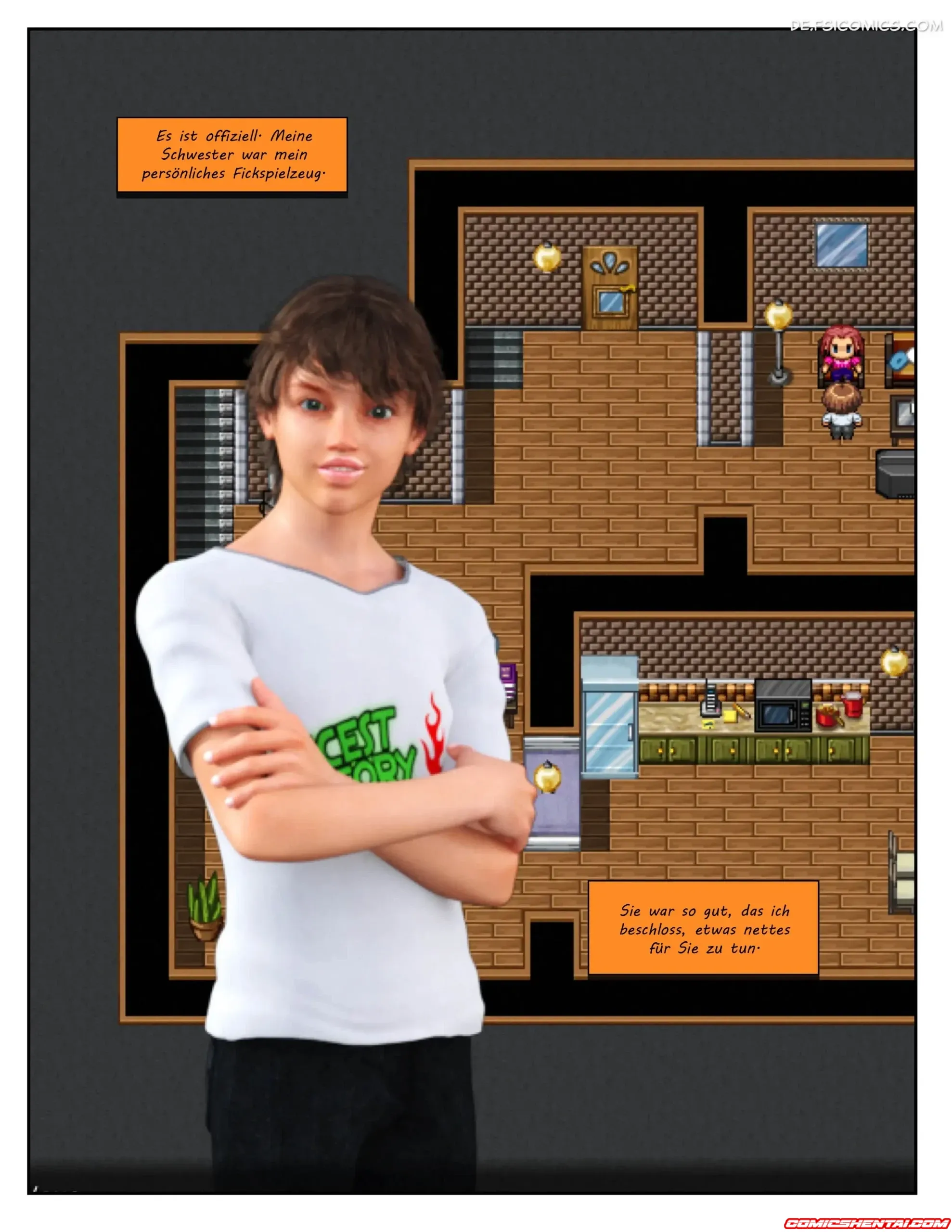 Inzestgeschichte Teil 1 Meine Schwester - Comics 3D