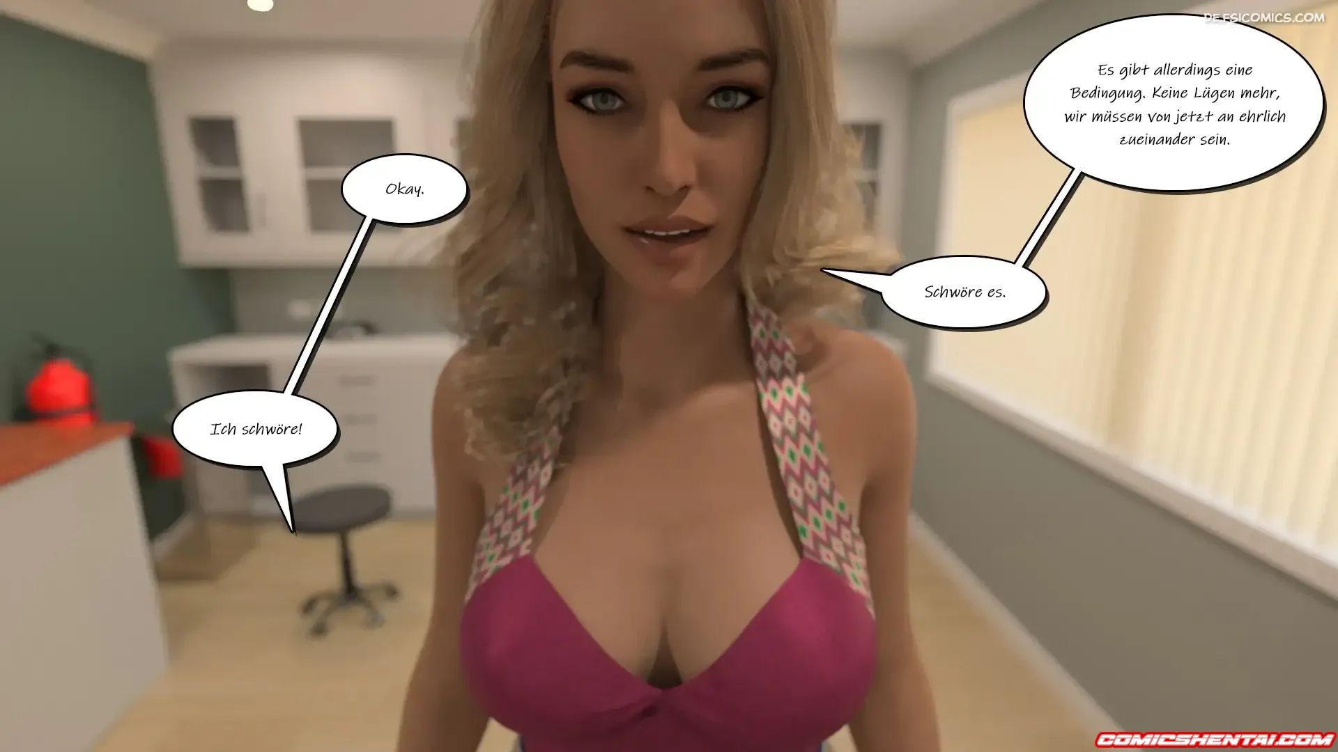 Der Besuh Teil 11.1 - Comics 3D